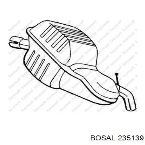 Купити 235139 Bosal Вихлоп