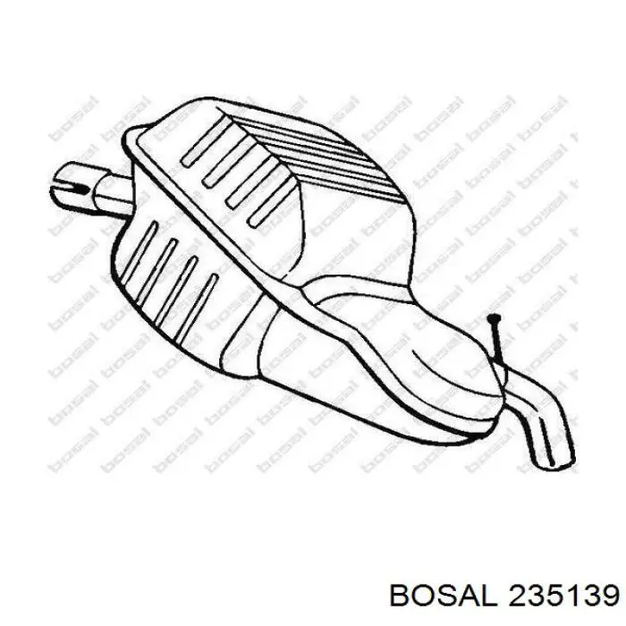 235139 Bosal Глушилка задня