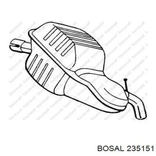 Купити 235151 Bosal Вихлоп