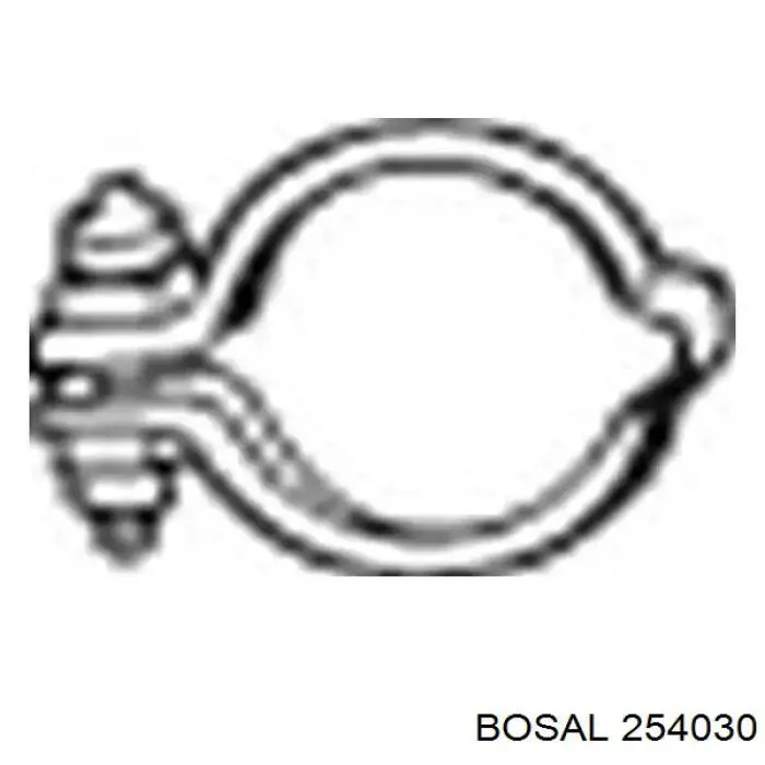 Купити 254030 Bosal Зєднувальний хомут випускного колектора