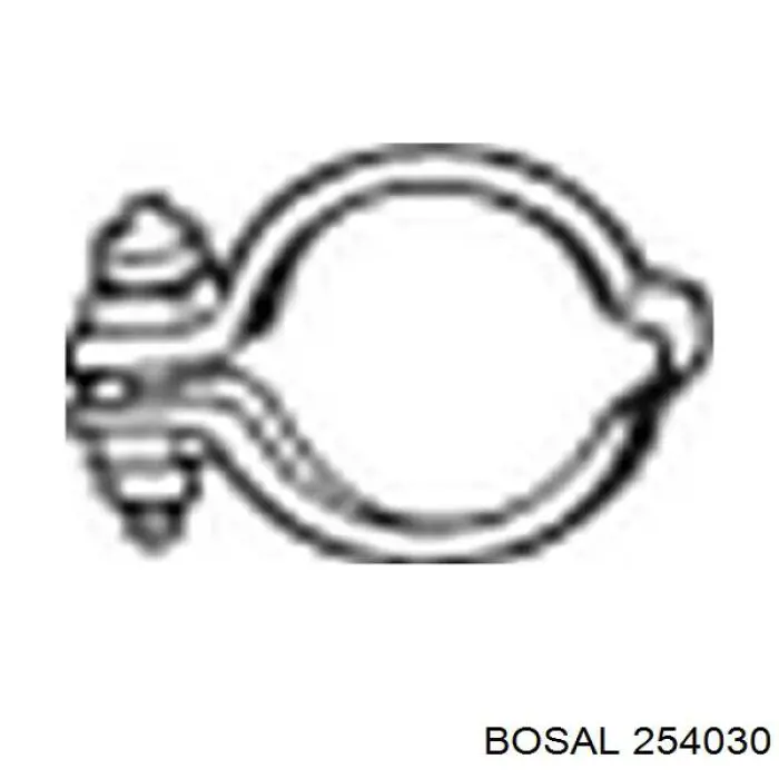 254030 Bosal зєднувальний хомут випускного колектора