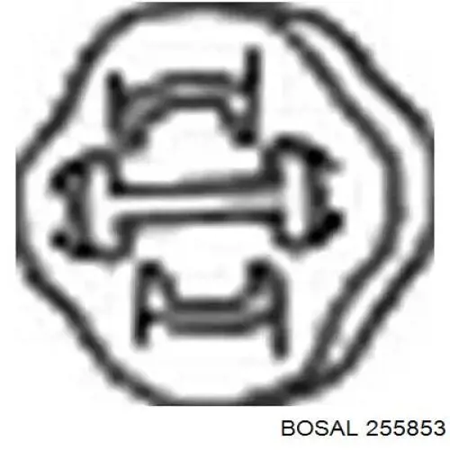 Подушка кріплення глушника Bosal 255853 ціна, від 0.73 USD