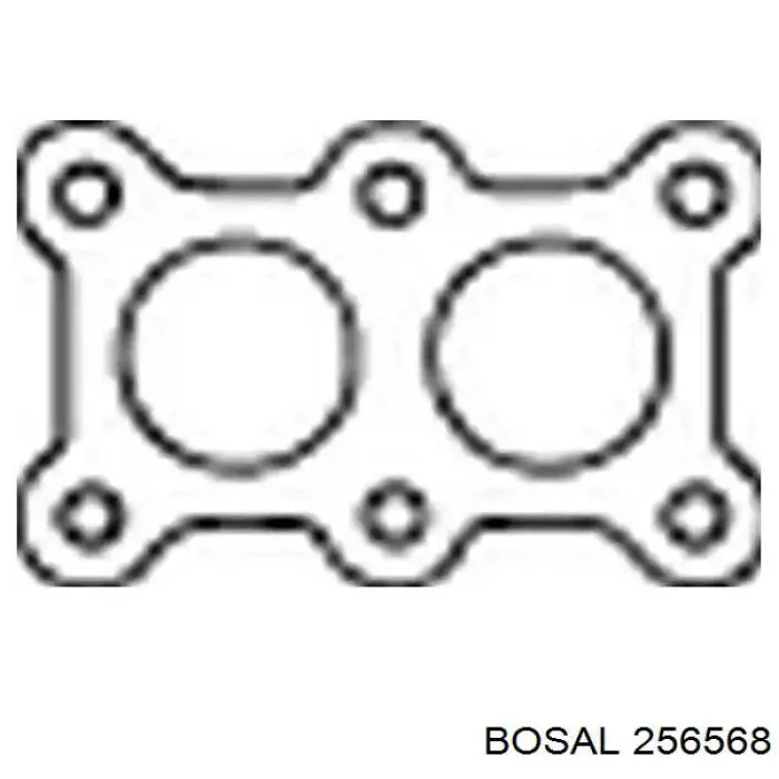 Прокладка глушника 256568 Bosal