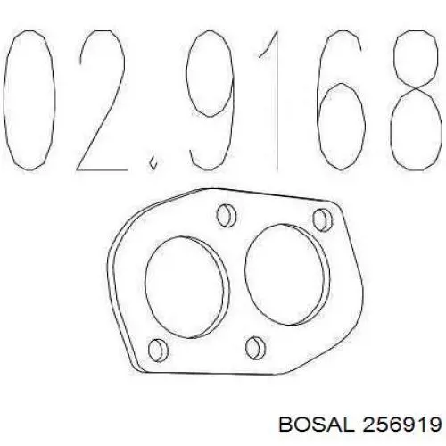 Прокладка глушника 256919 Bosal
