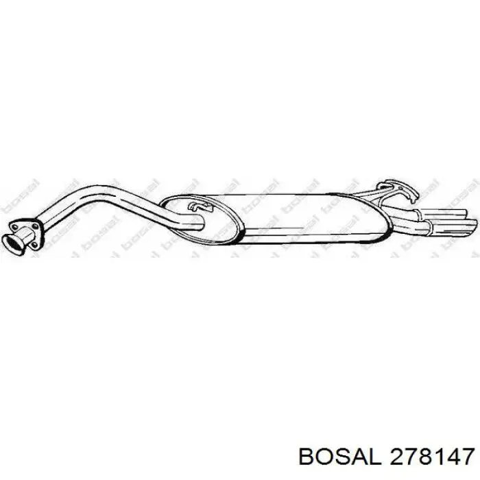 Купити 278147 Bosal Вихлоп