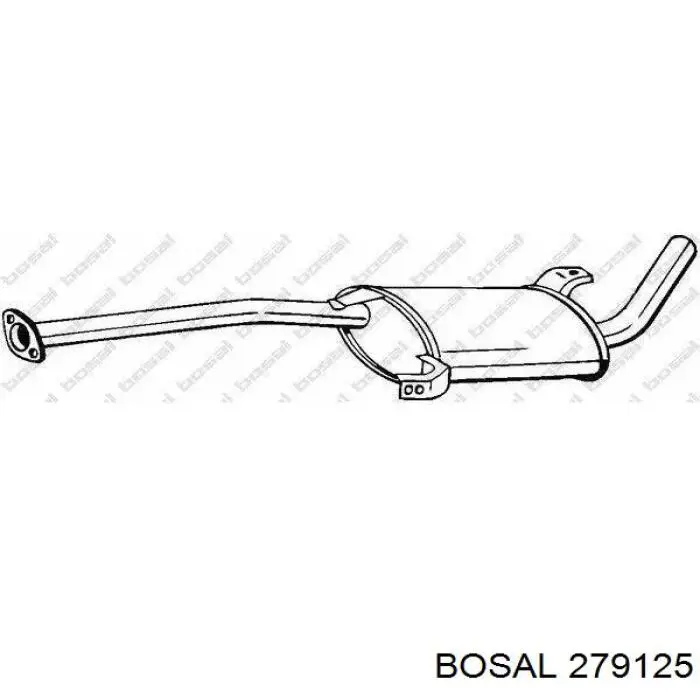 Купити 279125 Bosal Вихлопна труба
