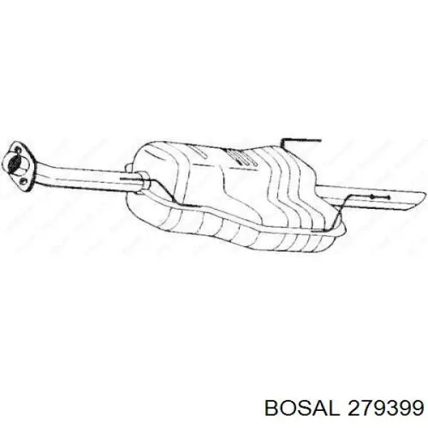 BS279399 Bosal глушник, задня частина