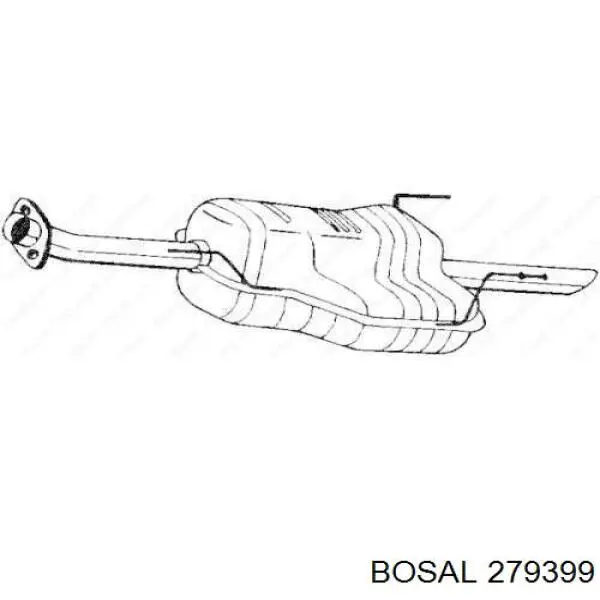 Глушник, задня частина 279399 Bosal