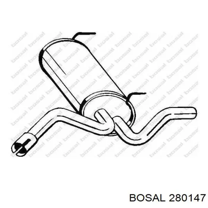 Глушилка задня Bosal 280147