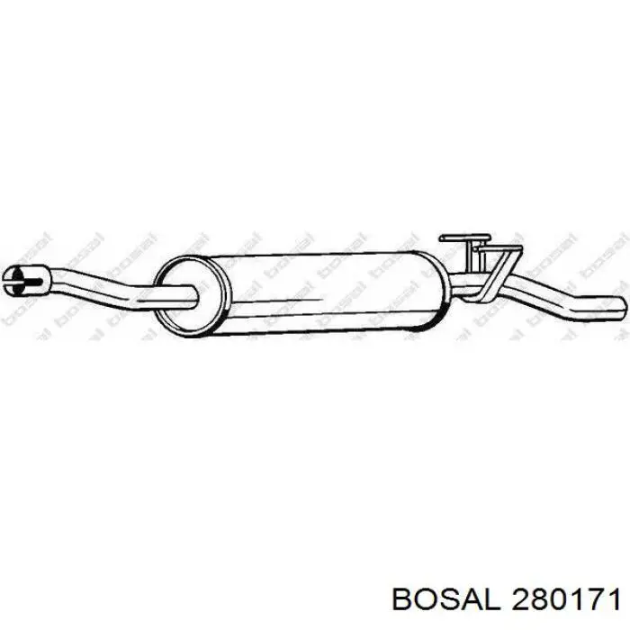 Вихлопна труба Bosal 280171 ціна, від 64.45 USD
