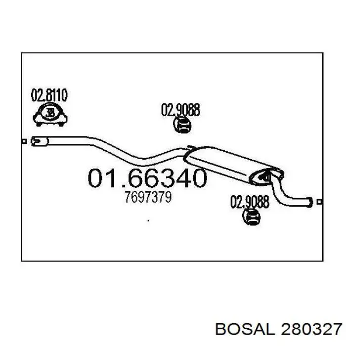Вихлопна труба Asmet 16019 ціна, від 41.20 USD
