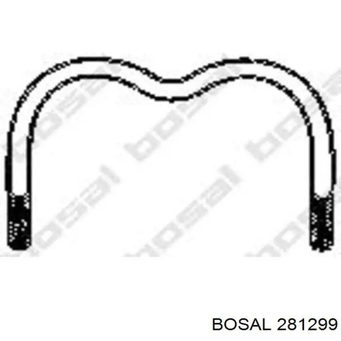 Купити 281299 Bosal Глушник, передня частина