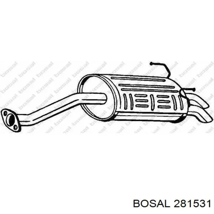 Купити 281531 Bosal Вихлоп