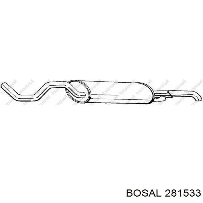 Купити 281533 Bosal Вихлоп