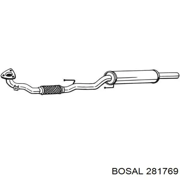 Глушник, задня частина 281769 Bosal