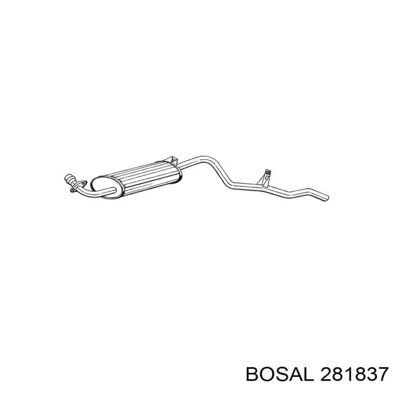 Купити 281837 Bosal Вихлоп