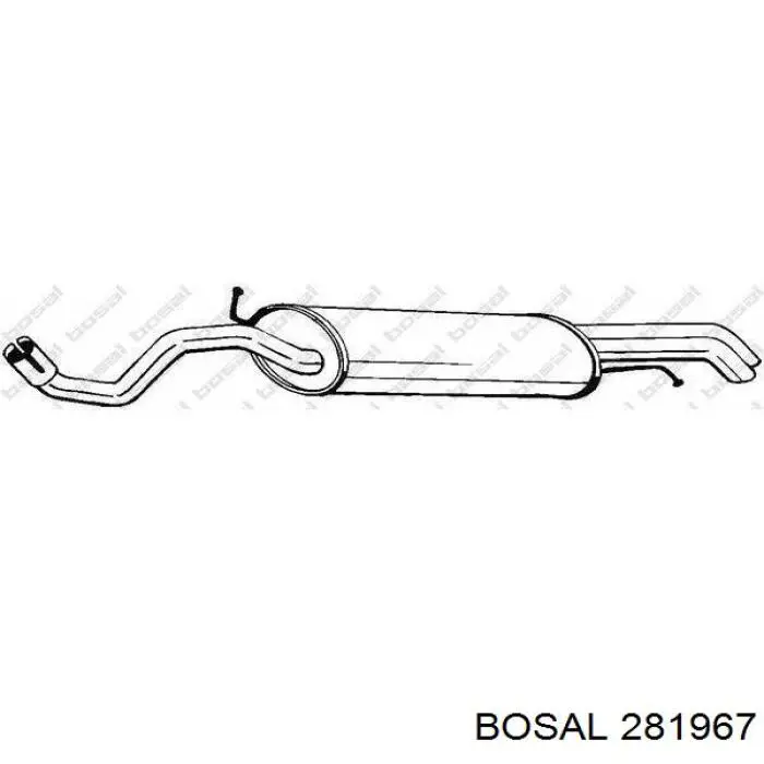 Купити 281967 Bosal Вихлоп