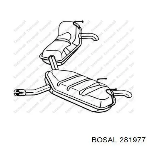 Купити 13157931 Opel Глушник вихлопних газів кінцевий