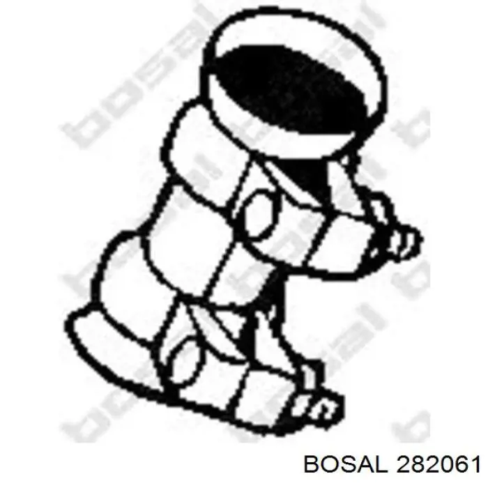 Вихлопна труба Bosal 282061 ціна, від 71.59 USD