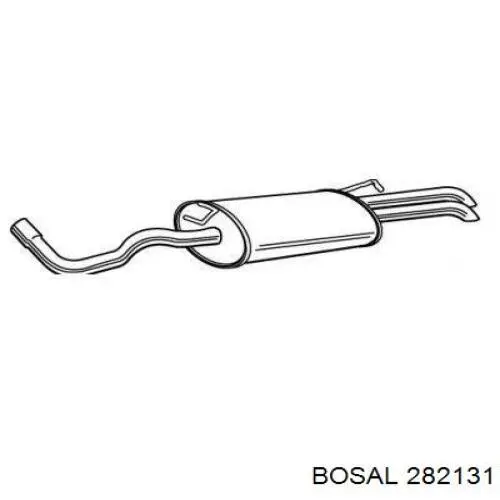 Вихлопна труба Bosal 282131 ціна, від 134.16 USD