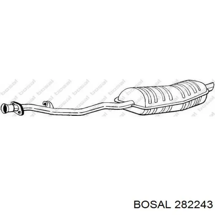 Купити 282243 Bosal Вихлоп