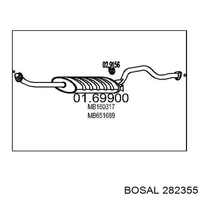 Глушник, центральна частина 282355 Bosal