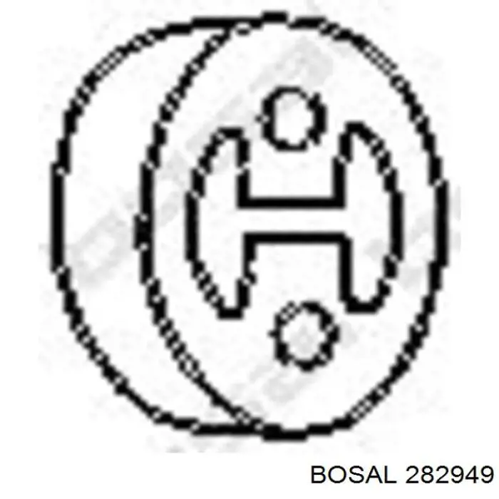 Глушник, задня частина 282949 Bosal