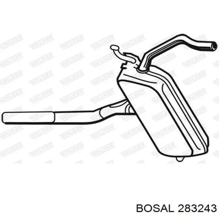 Глушник Bosal 283243 ціна, від 111.86 USD