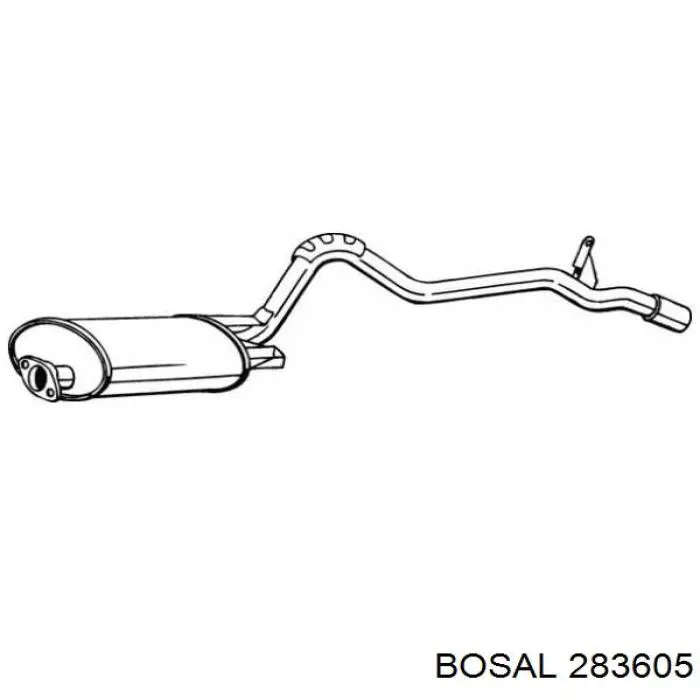 Глушник Bosal 283605 ціна, від 77.69 USD