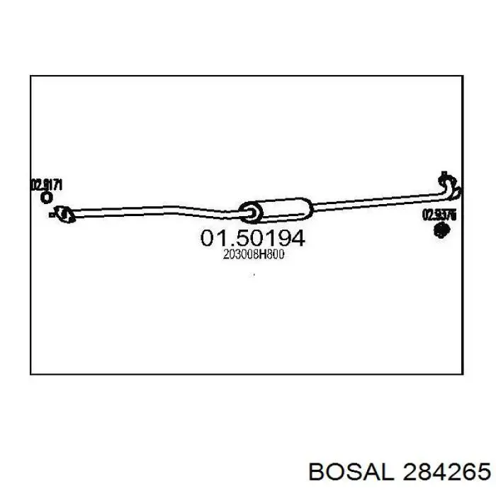 Глушник Nissan/Infiniti 203008H800 ціна, від 45.44 USD