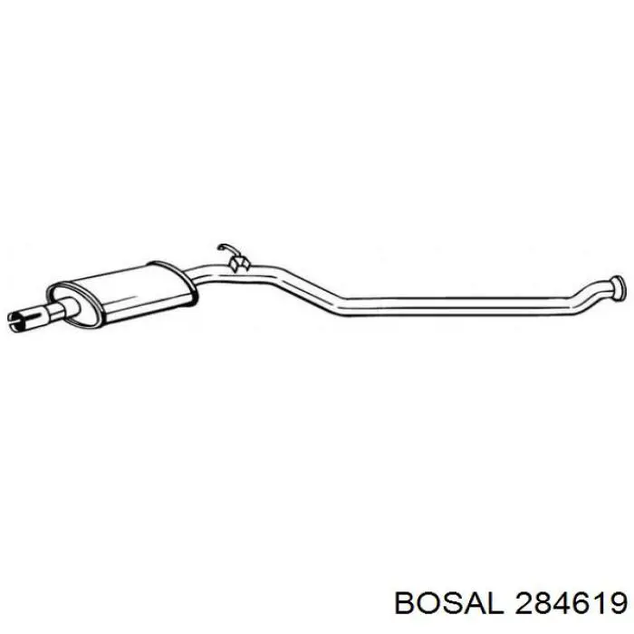 284619 Bosal Глушник передній