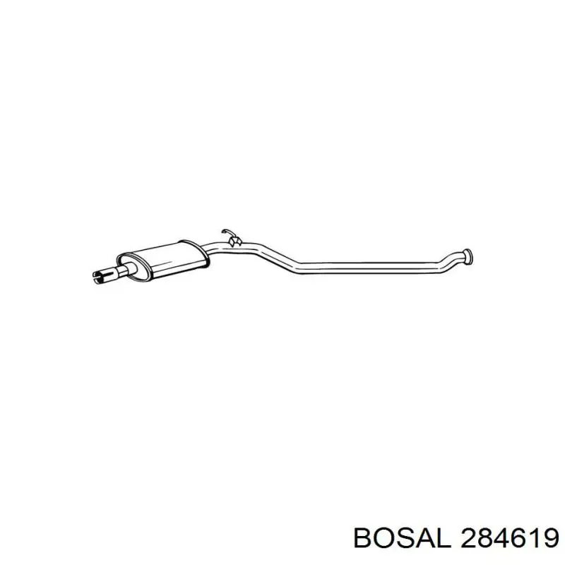 Купити 284619 Bosal Глушник, передня частина