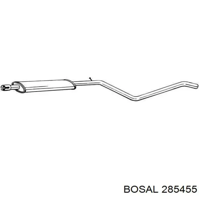 BS285455 Bosal глушник, центральна частина