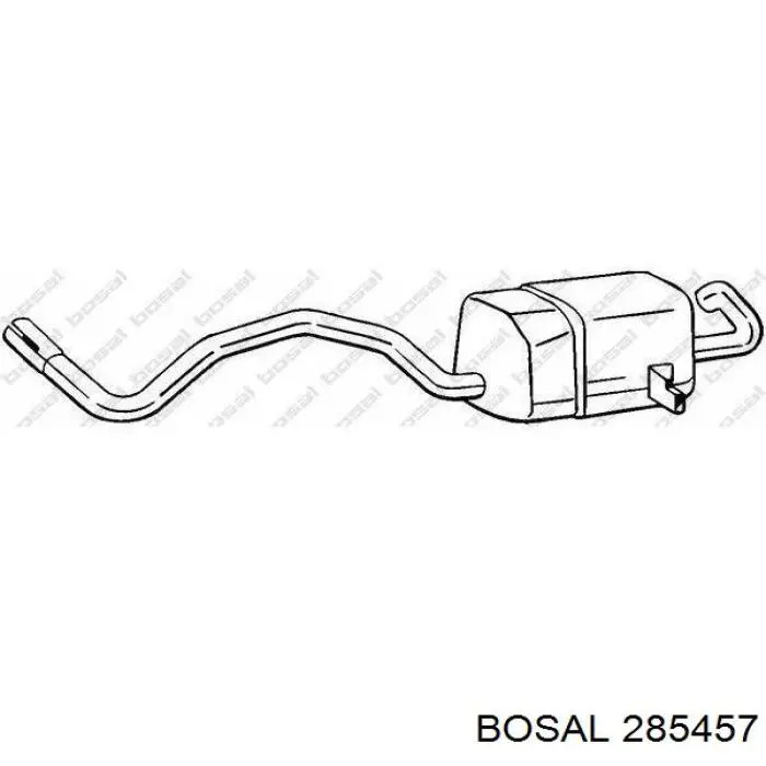 285457 Bosal Середній глушник