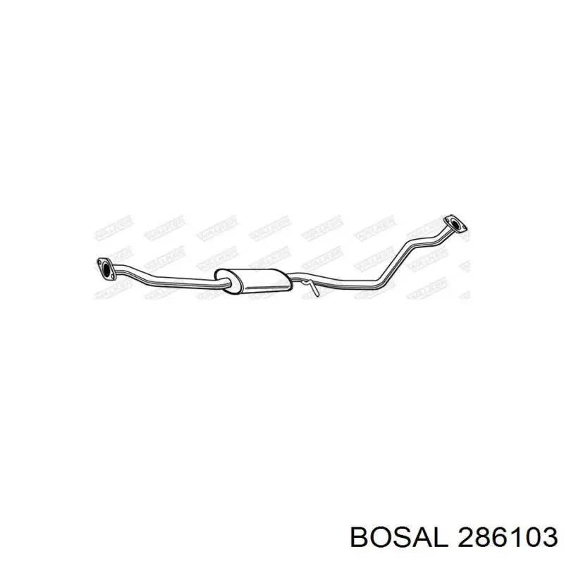 Купити 286103 Bosal Вихлопна труба