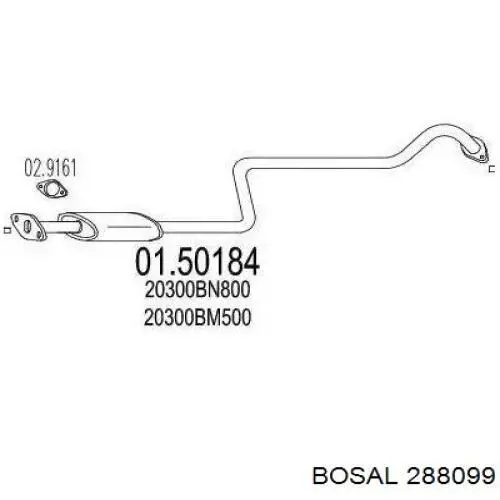 Глушник Bosal 288099 ціна, від 46.90 USD