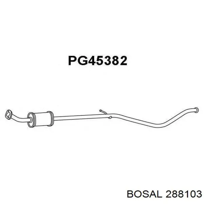 Глушник, центральна частина 288103 Bosal