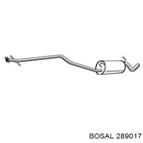 289017 Bosal Середній глушник