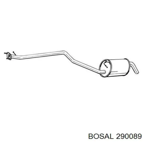 Купити 290089 Bosal Вихлопна труба