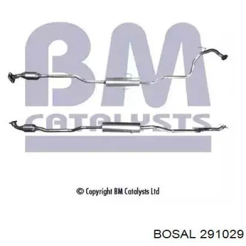 Купити 291029 Bosal Глушник, передня частина