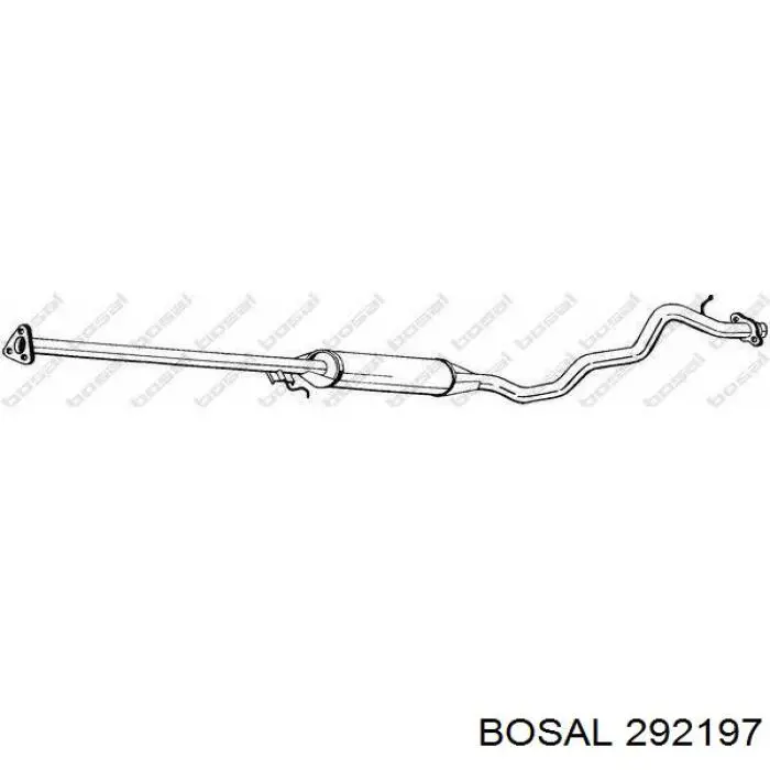 Купити 292197 Bosal Вихлопна труба