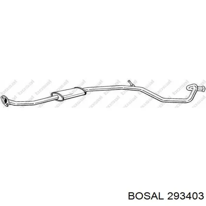 Купити 293403 Bosal Вихлопна труба