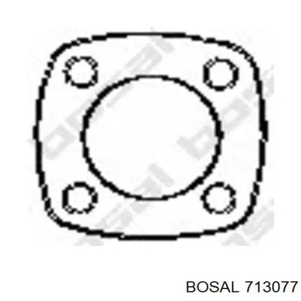 Труба приймальна (штани) глушника, передня Bosal 713077