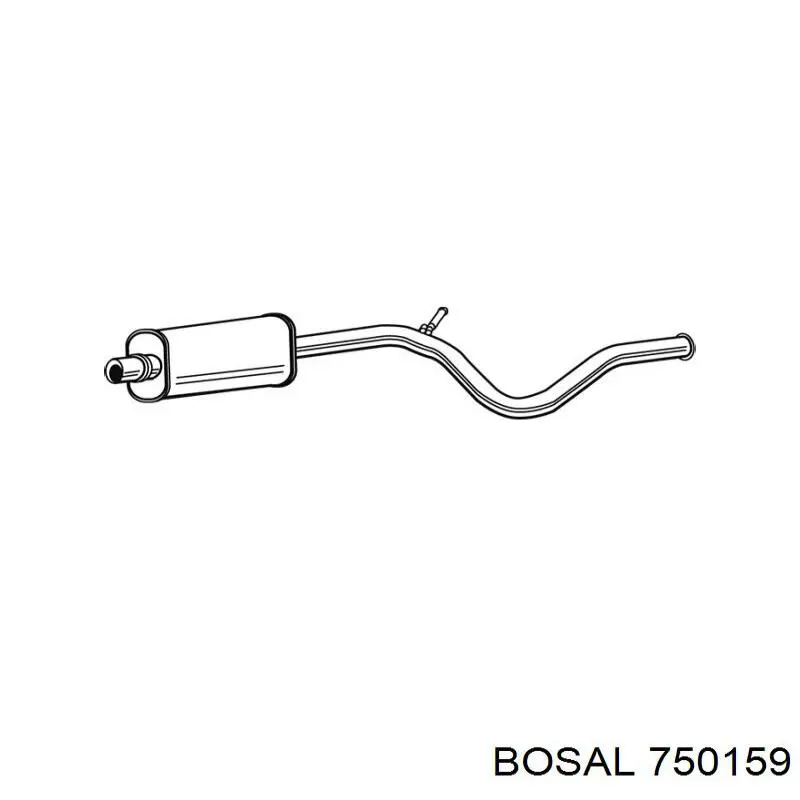 Глушник, передня частина Bosal 750159 ціна, від 50.68 USD