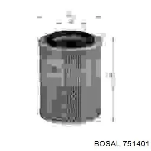 Глушник, задня частина 751401 Bosal