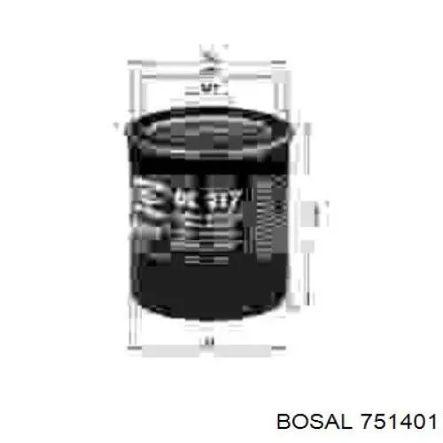 Глушилка задня Bosal 751401