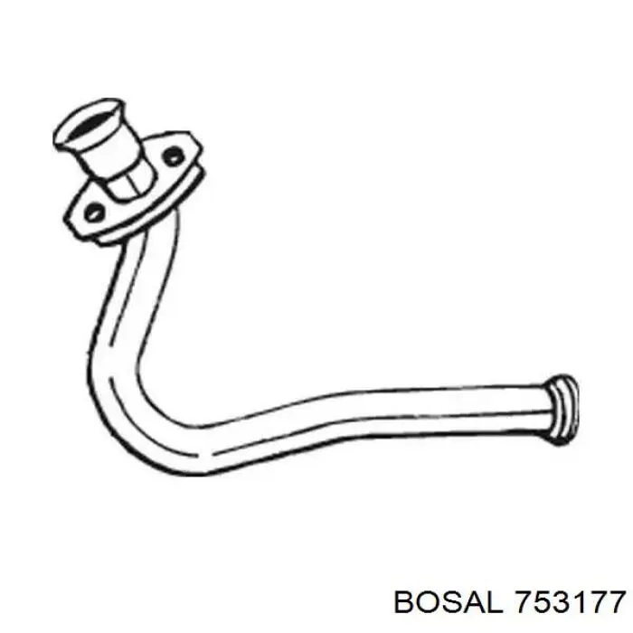 Труба приймальна (штани) глушника, передня Volkswagen Passat (B3, B4, 3A2, 351) (Фольцваген Пассат)