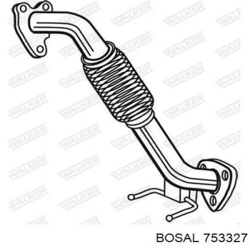 753327 Bosal труба приймальна (штани глушника, передня)