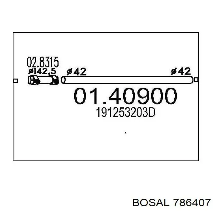 Глушник, передня частина Starline 4212430 ціна, від 13.01 USD
