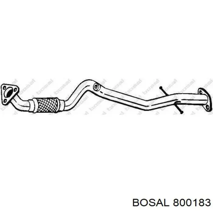 Труба приймальна (штани) глушника, передня Opel Astra J GTC (Опель Астра)